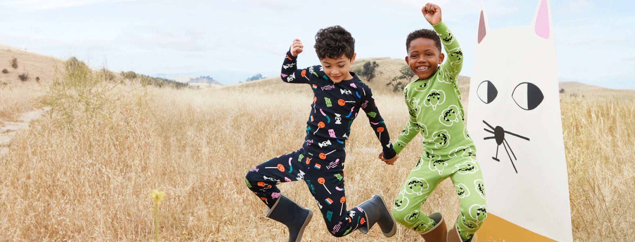 halloween pajamas boys in halloween printed pajamas