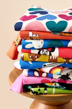 cotton pajamas stack of folded pajamas