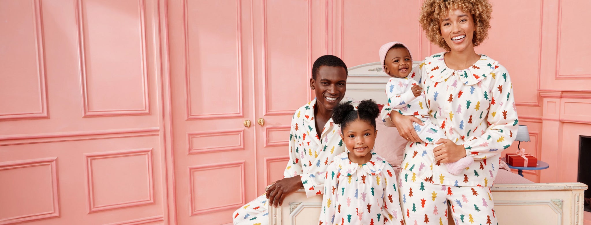 Family Match family in matching holiday pajamas