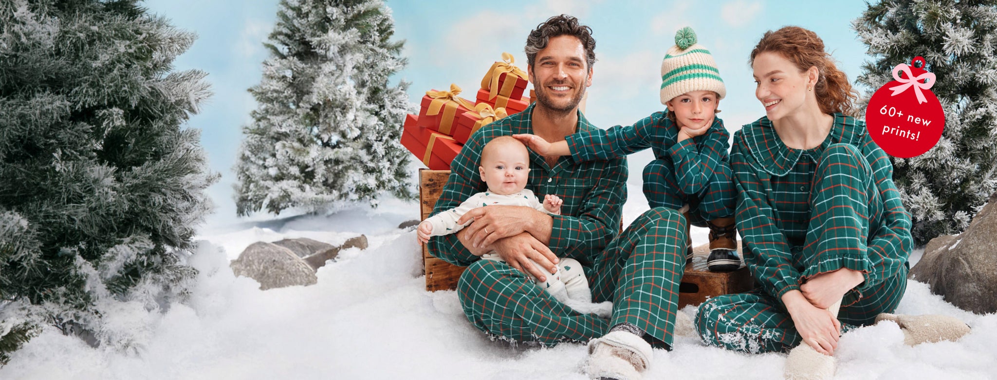 NEW FAMILY PJs
holiday is here!
60+ new prints
family in matching plaid PJs