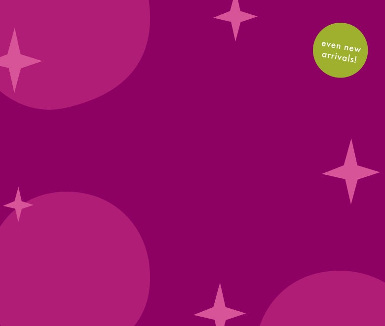 40% off absolutely everything purple graphic