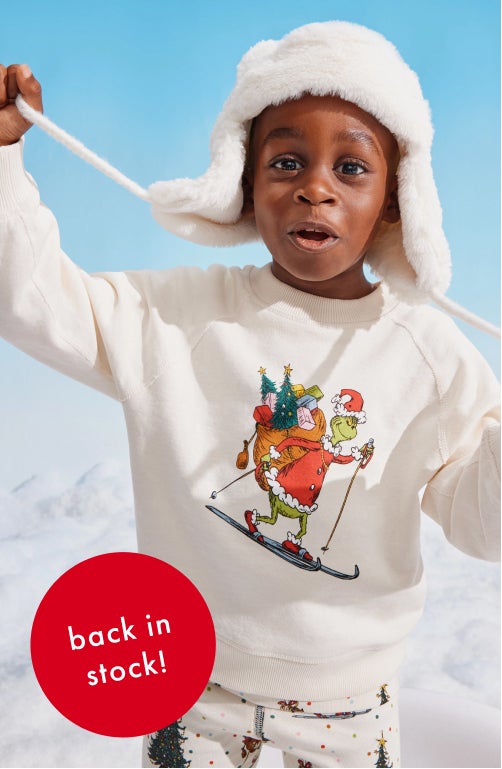 new charachters boy in grinch pullover sweater