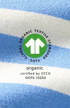 gots pajamas global organic textile standard logo on stripes pajamas fabric